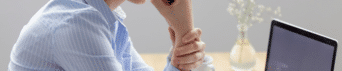 Illustration displaying various treatments for carpal tunnel syndrome.