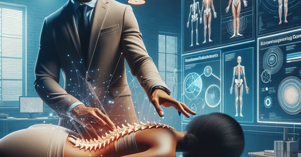 Illustrative collage of five unique chiropractic techniques, each represented by an icon, highlighting the diversity in chiropractic care.