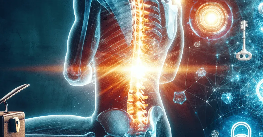 Patient in a relaxed state during a chiropractic session in a serene clinic environment, indicating the mental health benefits of regular adjustments.